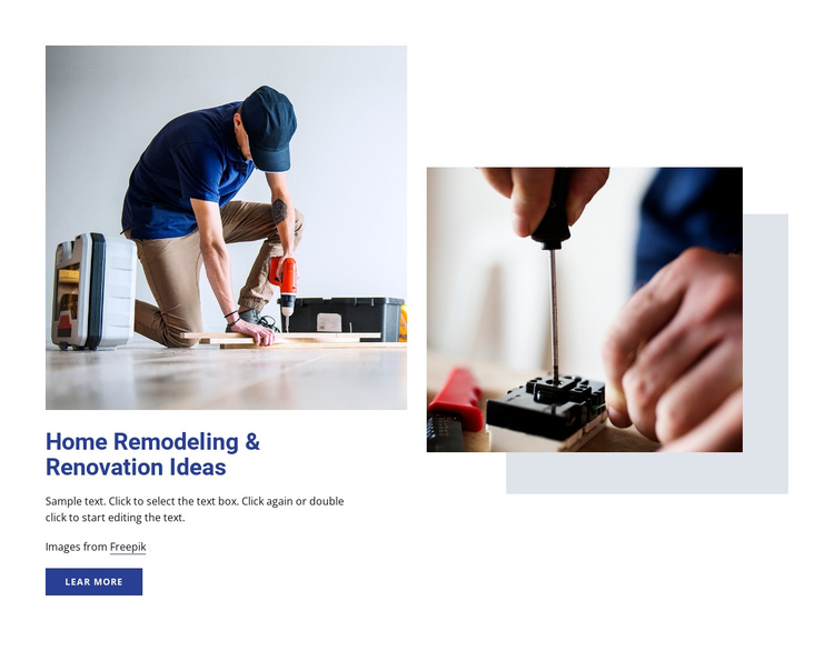 Home renovation ideas Joomla Template