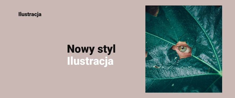 Nowy styl na ilustracji Szablon witryny sieci Web