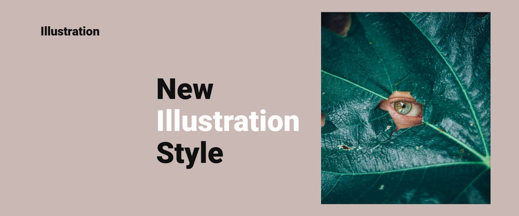 New style in illustration Squarespace Template Alternative