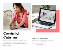 Çevrimiçi Çalışma - HTML Sayfası Şablonu