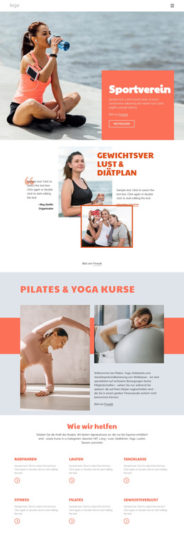 Kostenloses WordPress-Theme Für Pilates Gegen Yoga