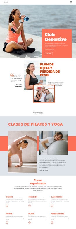 Pilates Vs Yoga - Diseño De Sitio Moderno