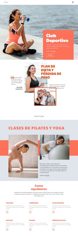 Pilates Vs Yoga Plantillas Html5 Responsivas Gratuitas