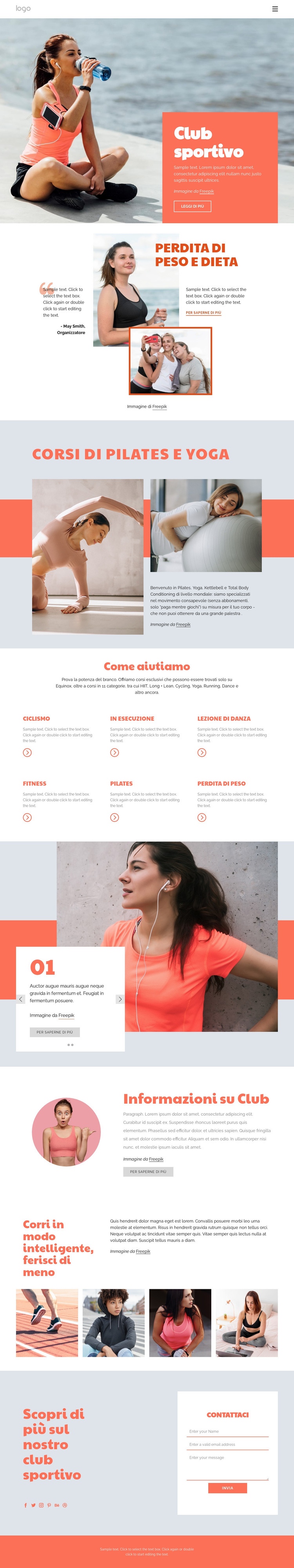 Pilates vs yoga Modello CSS