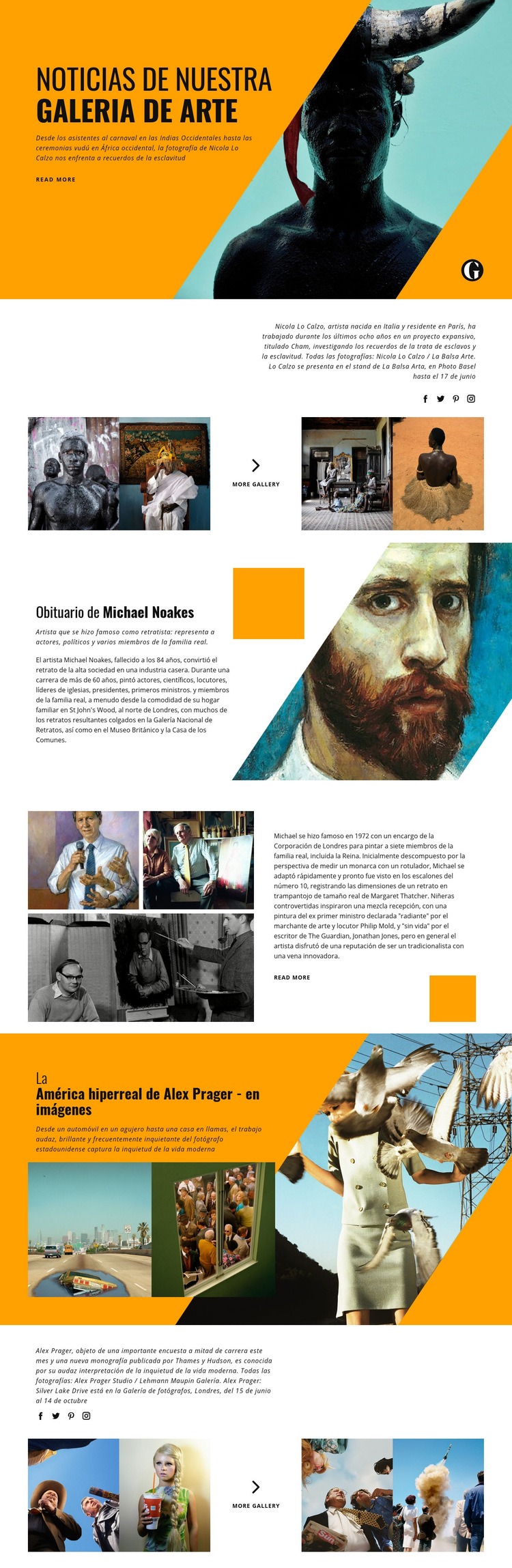 Estudio de arte Creador de sitios web HTML