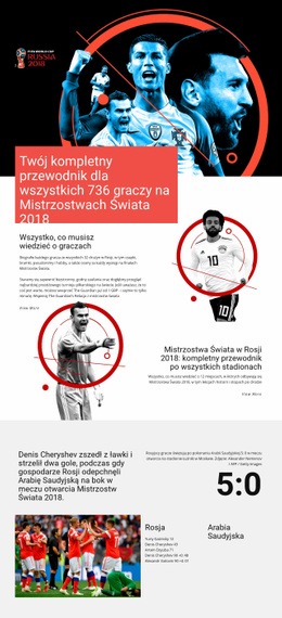 Mistrzostwa Świata - Inspiracje Do Projektowania Stron Internetowych