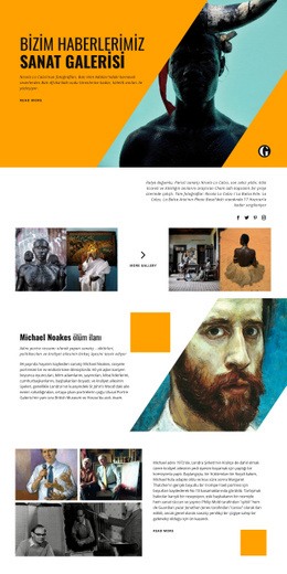 Sanat Stüdyosu - Tek Sayfalık Tema