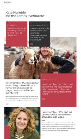 Impresionante Página De Destino Para Kate Humilde