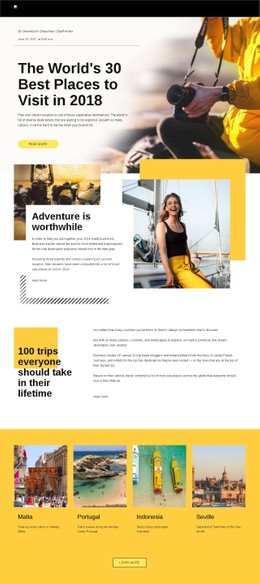 Best Places to Visit - CSS Template by Nicepage