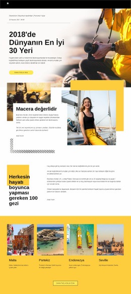 Ziyaret Edilecek En İyi Yerler Için Harika Web Sitesi Oluşturucu