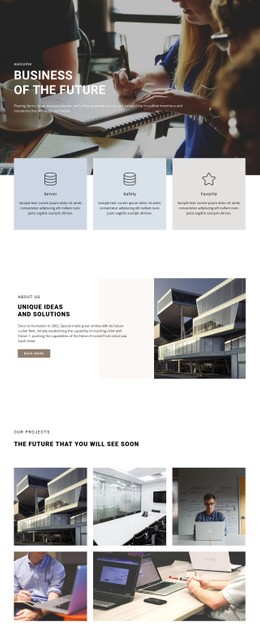 Help In Organizing A Business Template HTML CSS Responsive