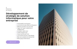 Stratégie Des Solutions Informatiques - Page De Destination