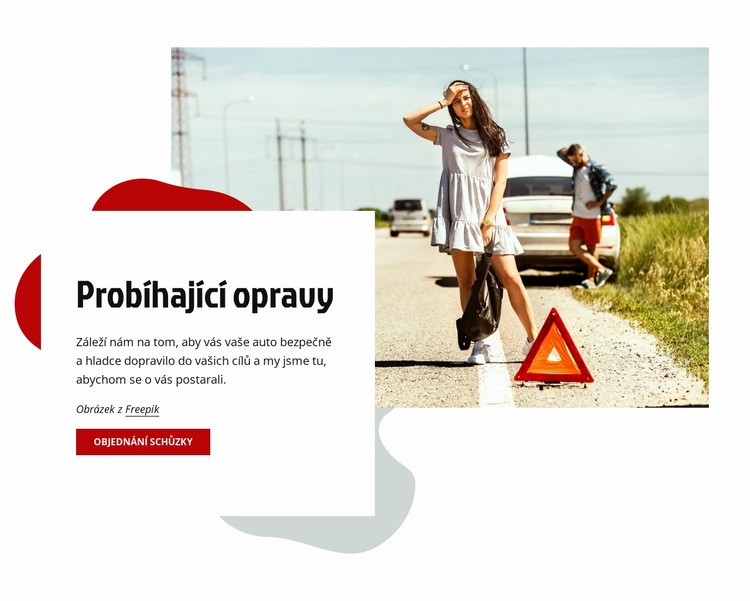 Opravy běžících aut Šablona CSS