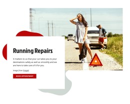 Running Car Repairs Responsive Site