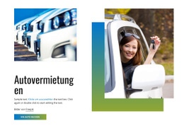 Elektroautovermietung - Website-Vorlagen