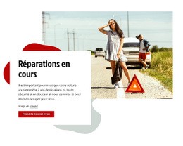 Réparation De Voitures En Cours D'Exécution – Superbe Maquette De Site Web
