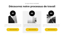 Notre Processus De Travail Modèle HTML CSS Simple