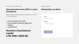 Formulaire De Contact
