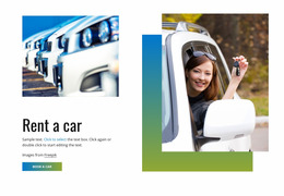 Electric Car Rental - Online HTML Page Builder