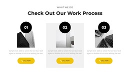 Our Work Process - HTML5 Responsive Template