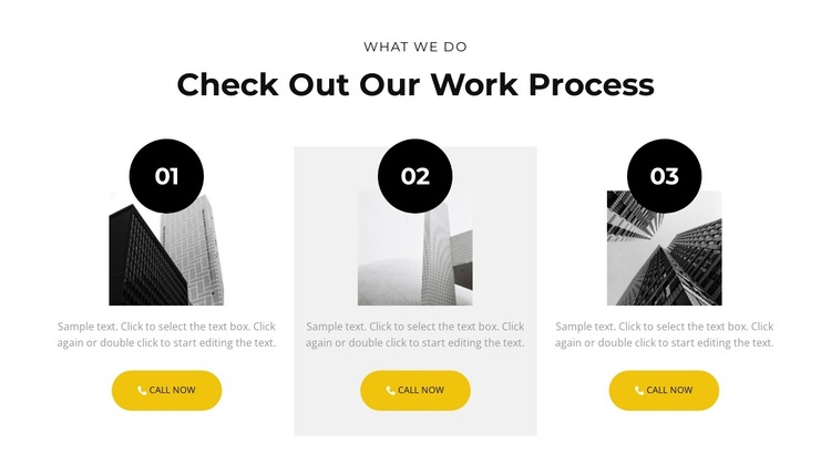 Our work process HTML5 Template
