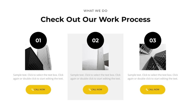 Our work process Joomla Template