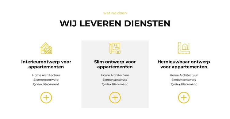 Wij bieden u aan HTML-sjabloon