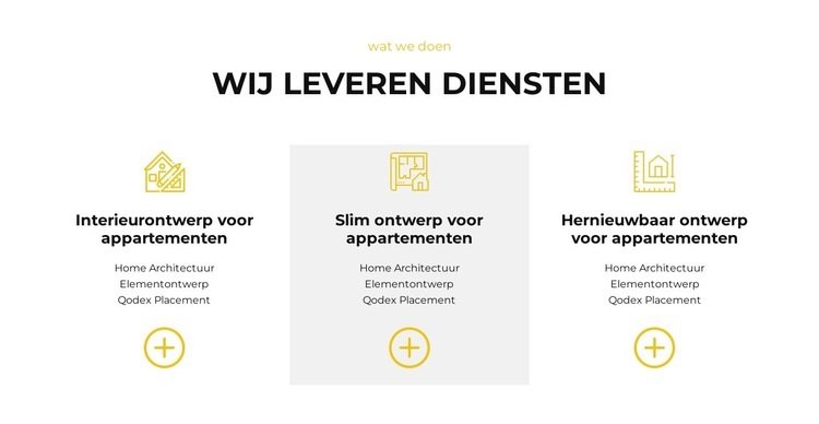 Wij bieden u aan HTML5-sjabloon