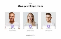 Winnende Team - Creatief, Multifunctioneel Websitemodel