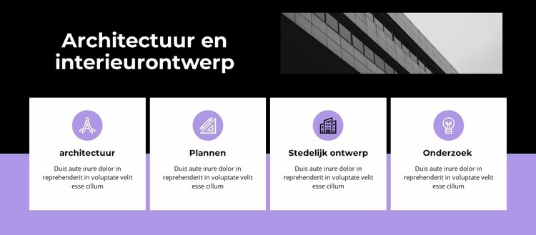 Functies en foto Website mockup