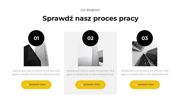 Nasz proces pracy Kreator witryn internetowych HTML