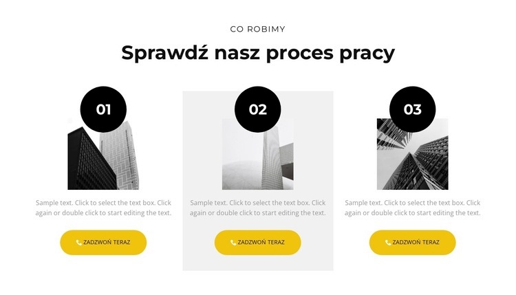 Nasz proces pracy Projekt strony internetowej