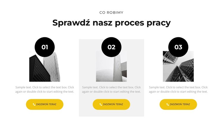 Nasz proces pracy Szablon CSS