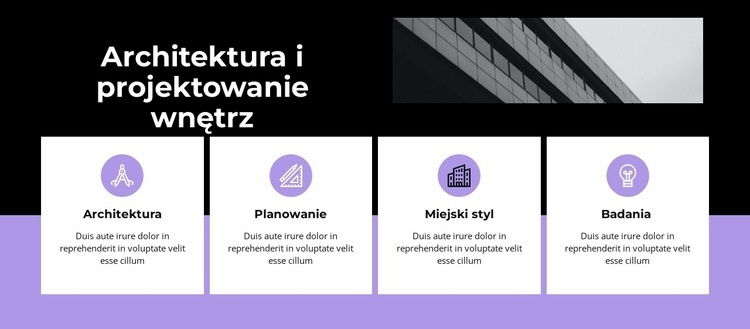 Funkcje i zdjęcie Szablon HTML5