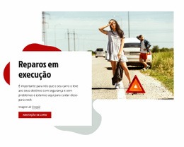 Execução De Reparos De Automóveis – Página De Destino Para Qualquer Dispositivo