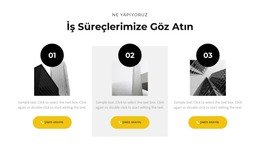 İş Sürecimiz - Web Şablonu