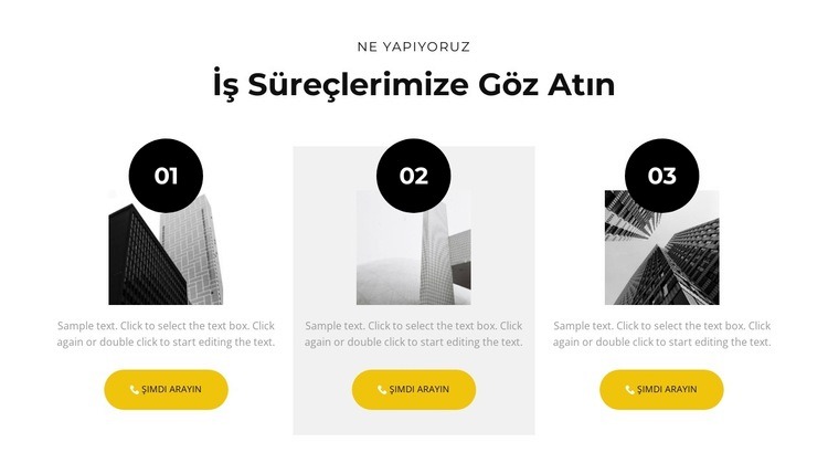 İş sürecimiz Html Web Sitesi Oluşturucu