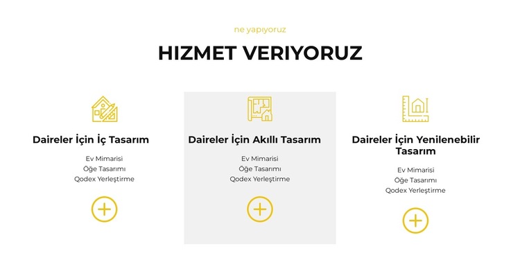 size sunuyoruz Web Sitesi Şablonu