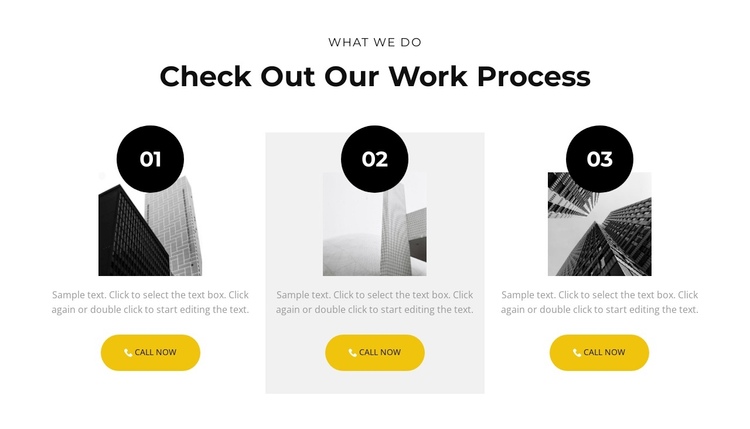 Our work process Website Builder Software