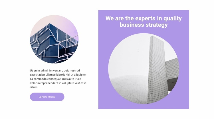 Modern style building Landing Page