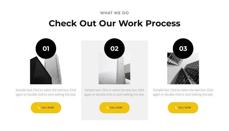 Our work process WordPress Theme