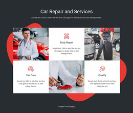 Vehicle Service And Repairs - Drag & Drop Website Builder