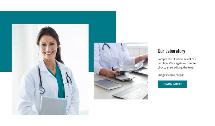 Accredited pathology laboratory Homepage Design