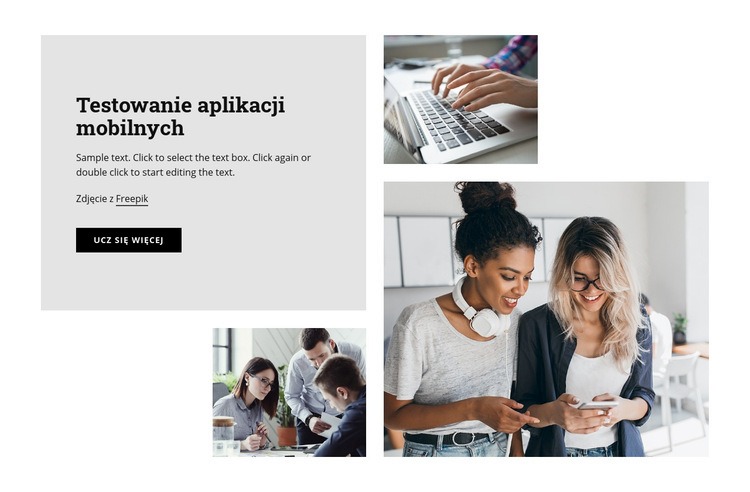 Testowanie aplikacji mobilnych Szablon CSS