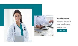 Laboratório De Patologia Credenciado - Modelo HTML5 Pronto Para Usar