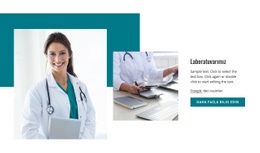 Akredite Patoloji Laboratuvarı - HTML Sayfası Şablonu