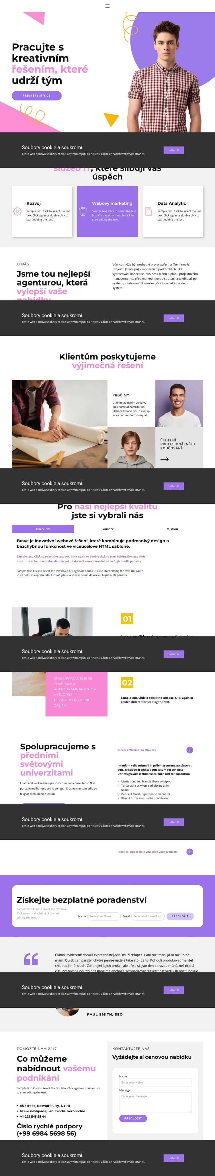 Volíme individuální přístup Téma WordPress