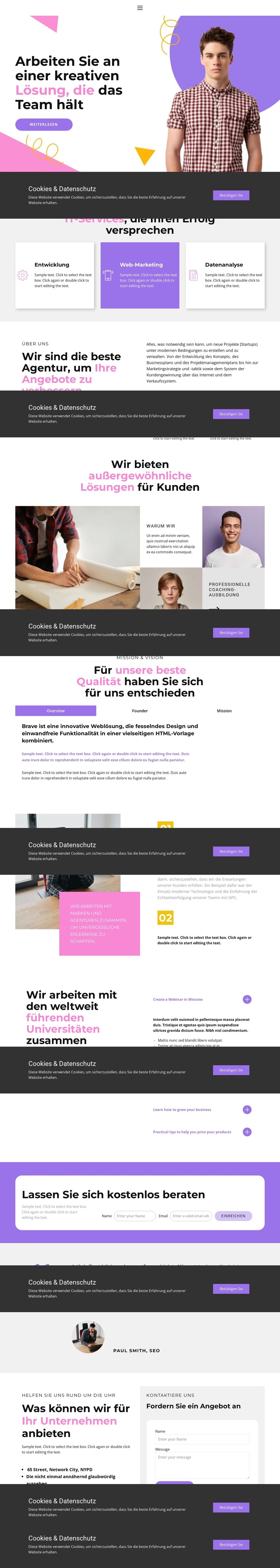 Wir wählen einen individuellen Ansatz WordPress-Theme