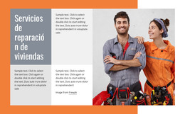 Página HTML Para Reparaciones De Fontanería