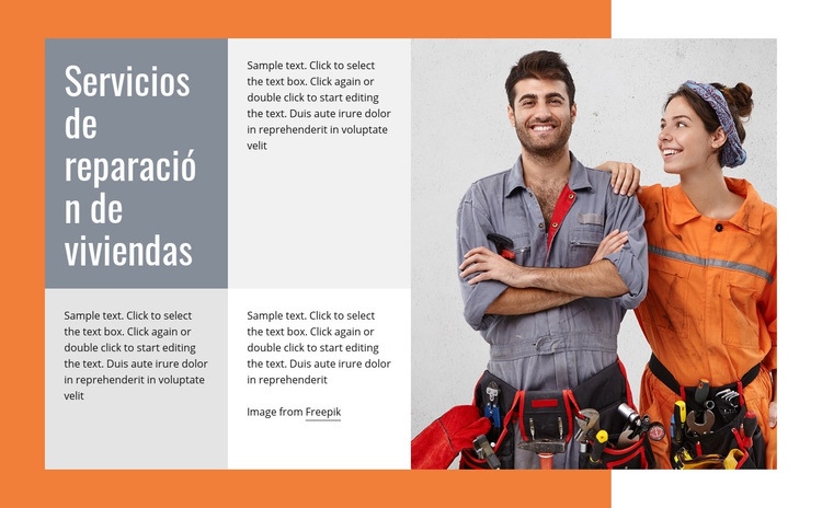 Reparaciones de fontanería Plantilla HTML5